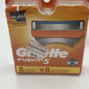 Gillette Fusion 5 Razor Blade refills New sealed Pack of 8 Cartridges 2017 NIB